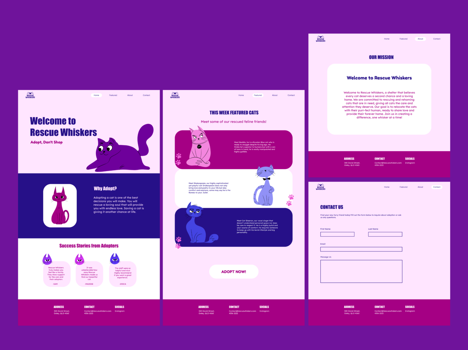 Rescue Whiskers - Visual Communication