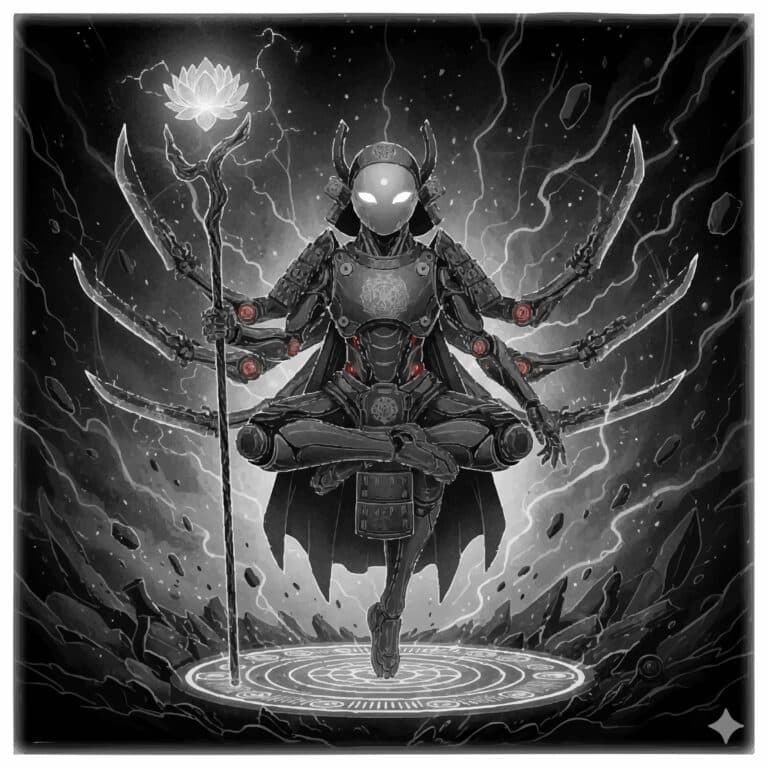 Zakia, the mechanical final boss of the game.