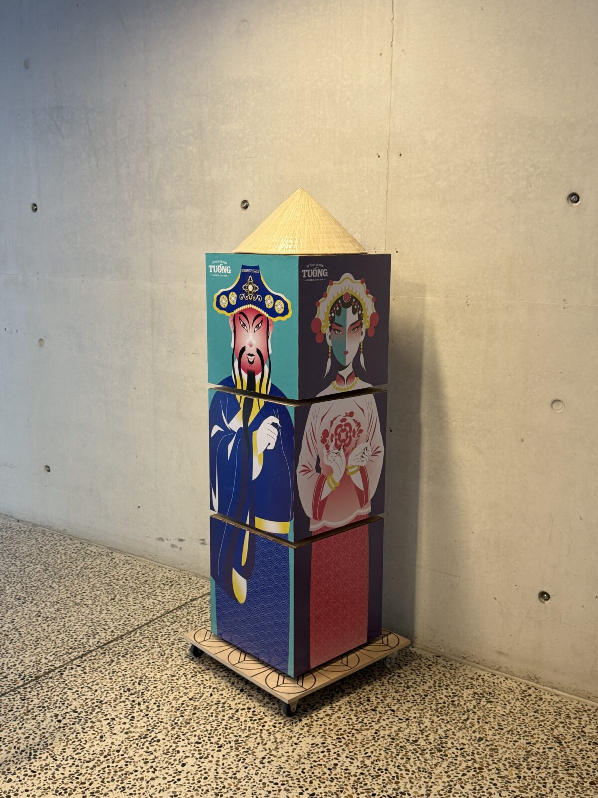 The public installation completes as a full character