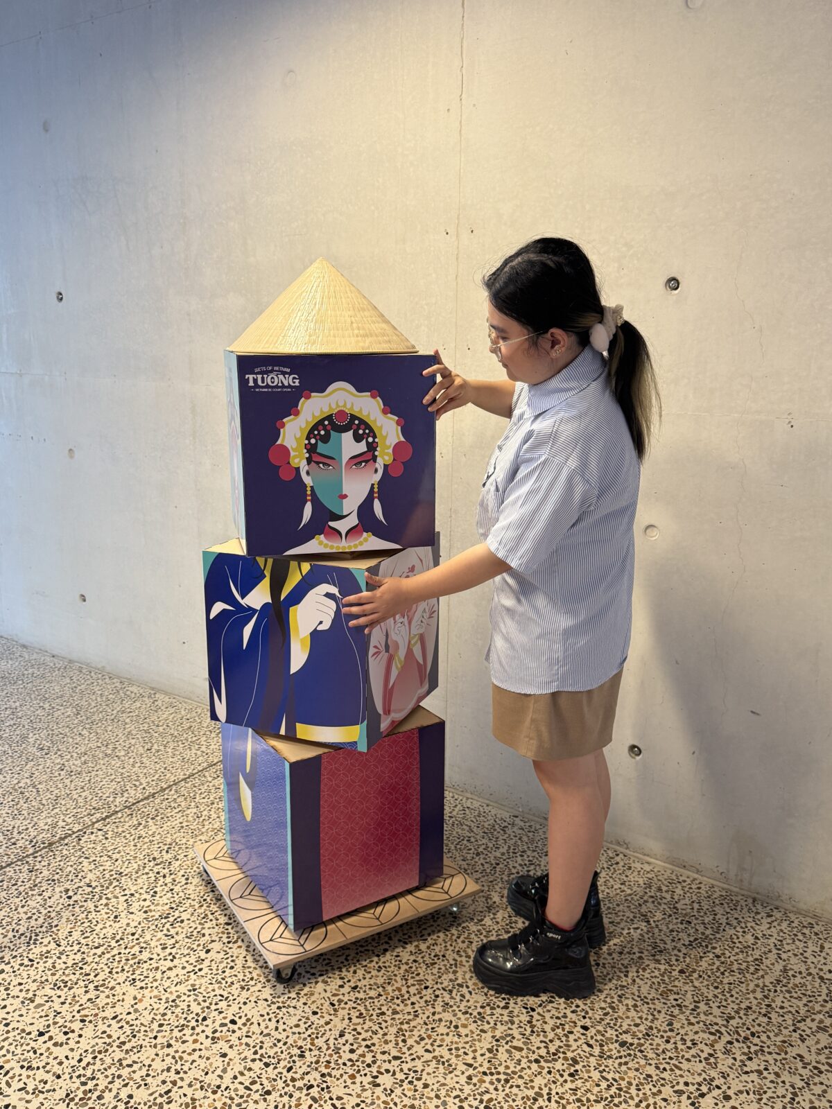 Users arrange the prototype