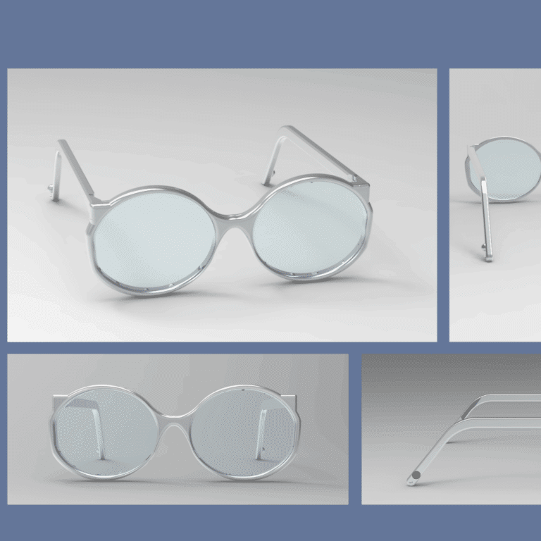 Renders of ModuLens glasses to show how they are discreet.