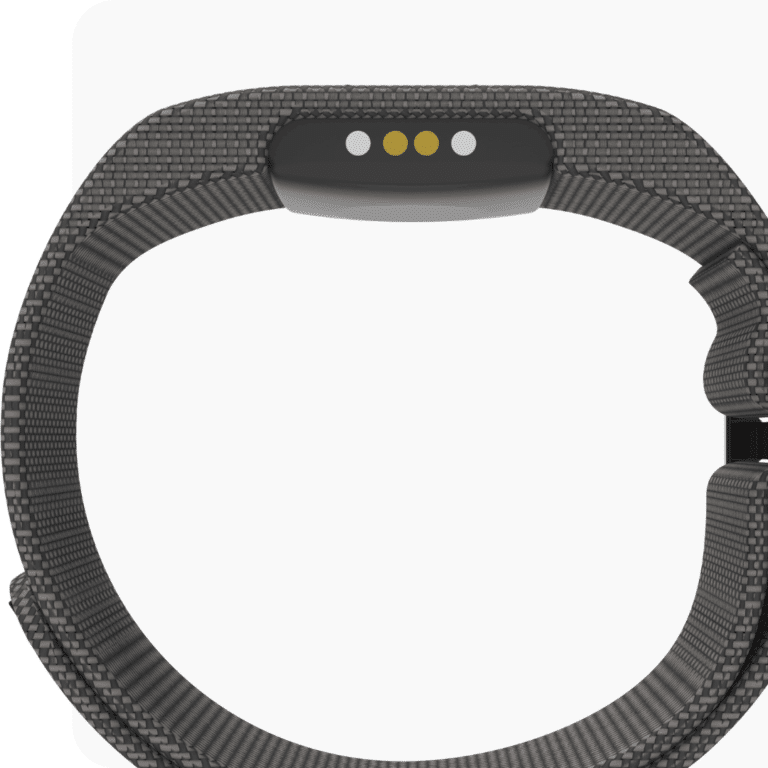 Side view of the HoopsBand showing how thin it is