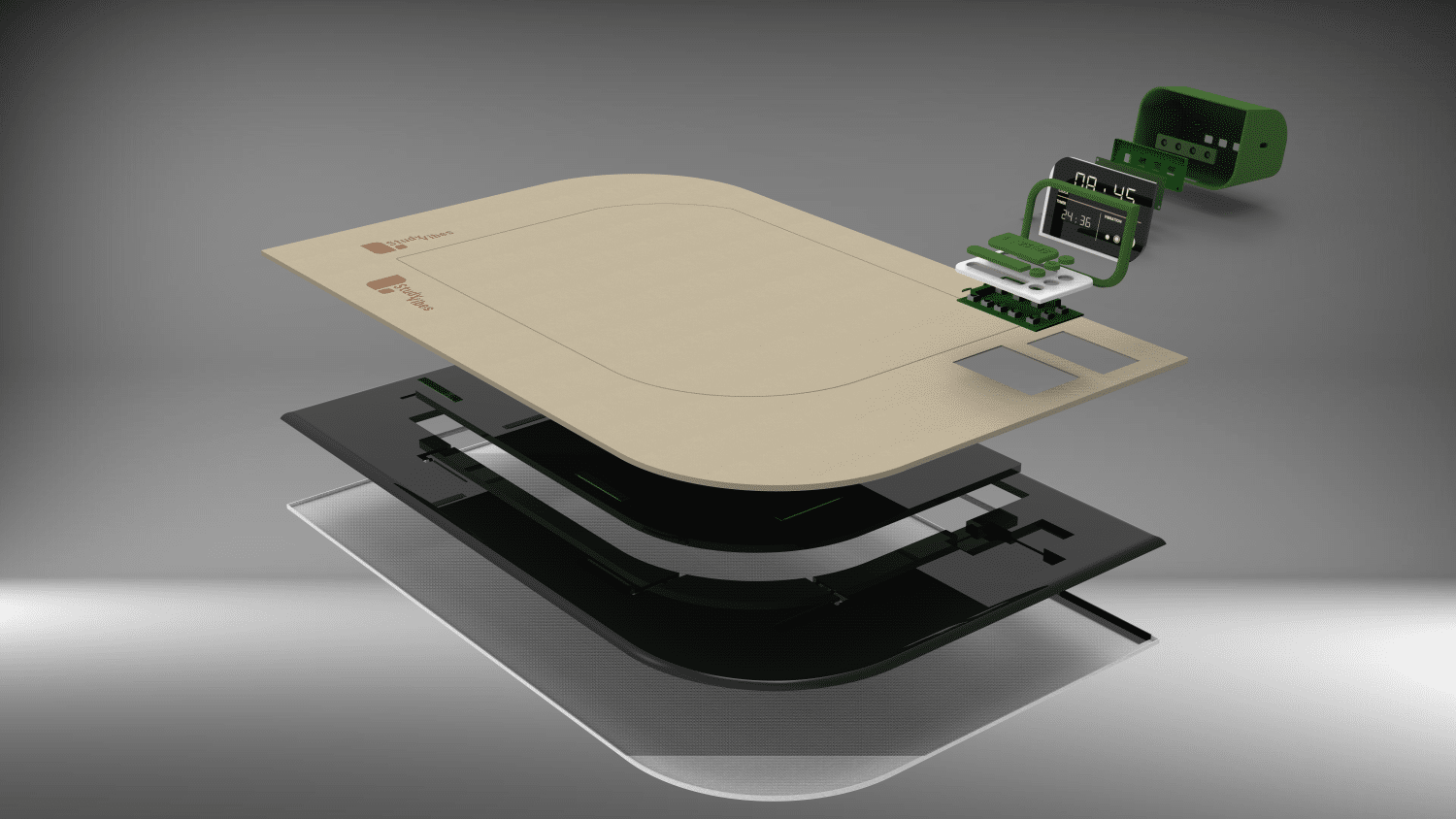 Exploded view of StudyVibes.