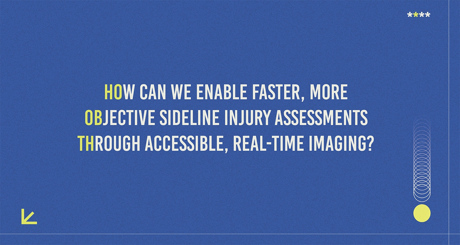 How can we enable faster, more objective sideline injury assessments through accessible, real-time imaging?