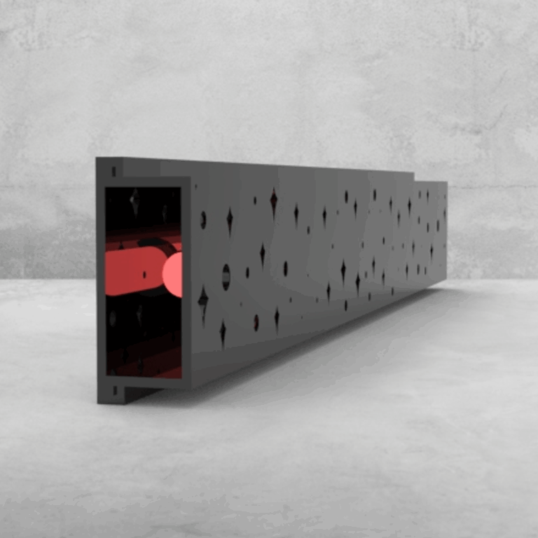 Starlight rail with red light