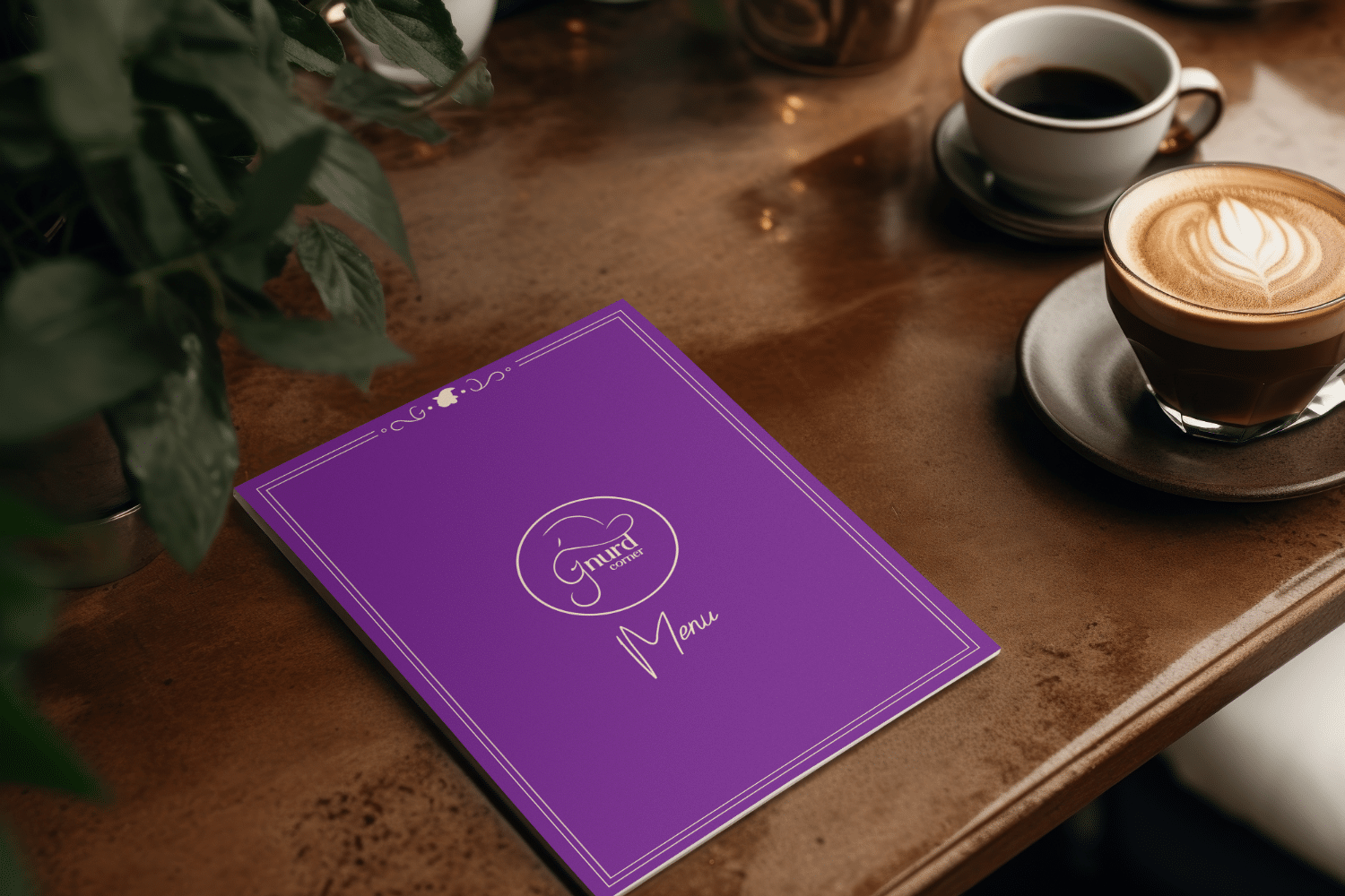 The Gnurd Corner Menu exterior design.