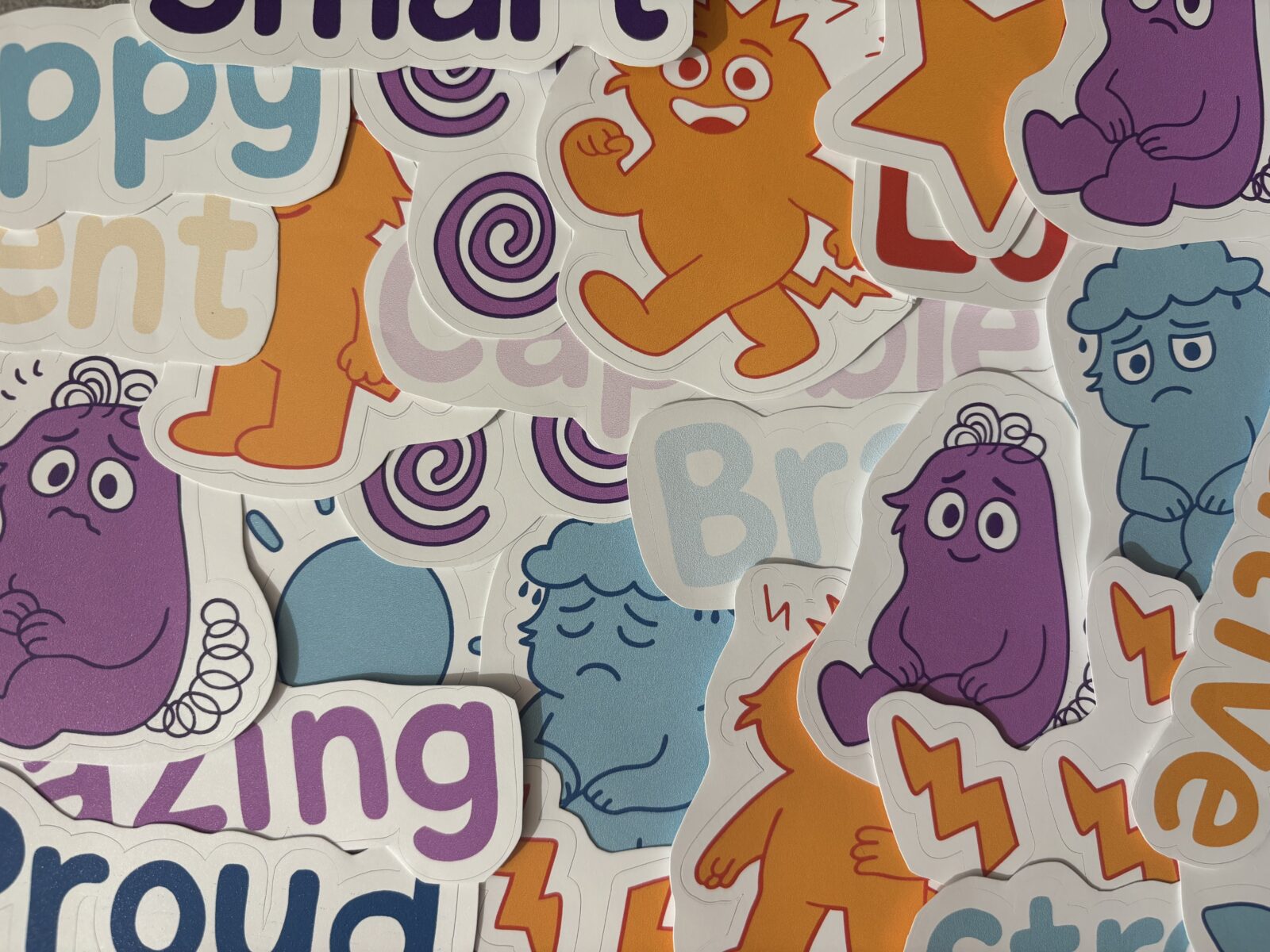 Up-Close Image of Moodlings Stickers