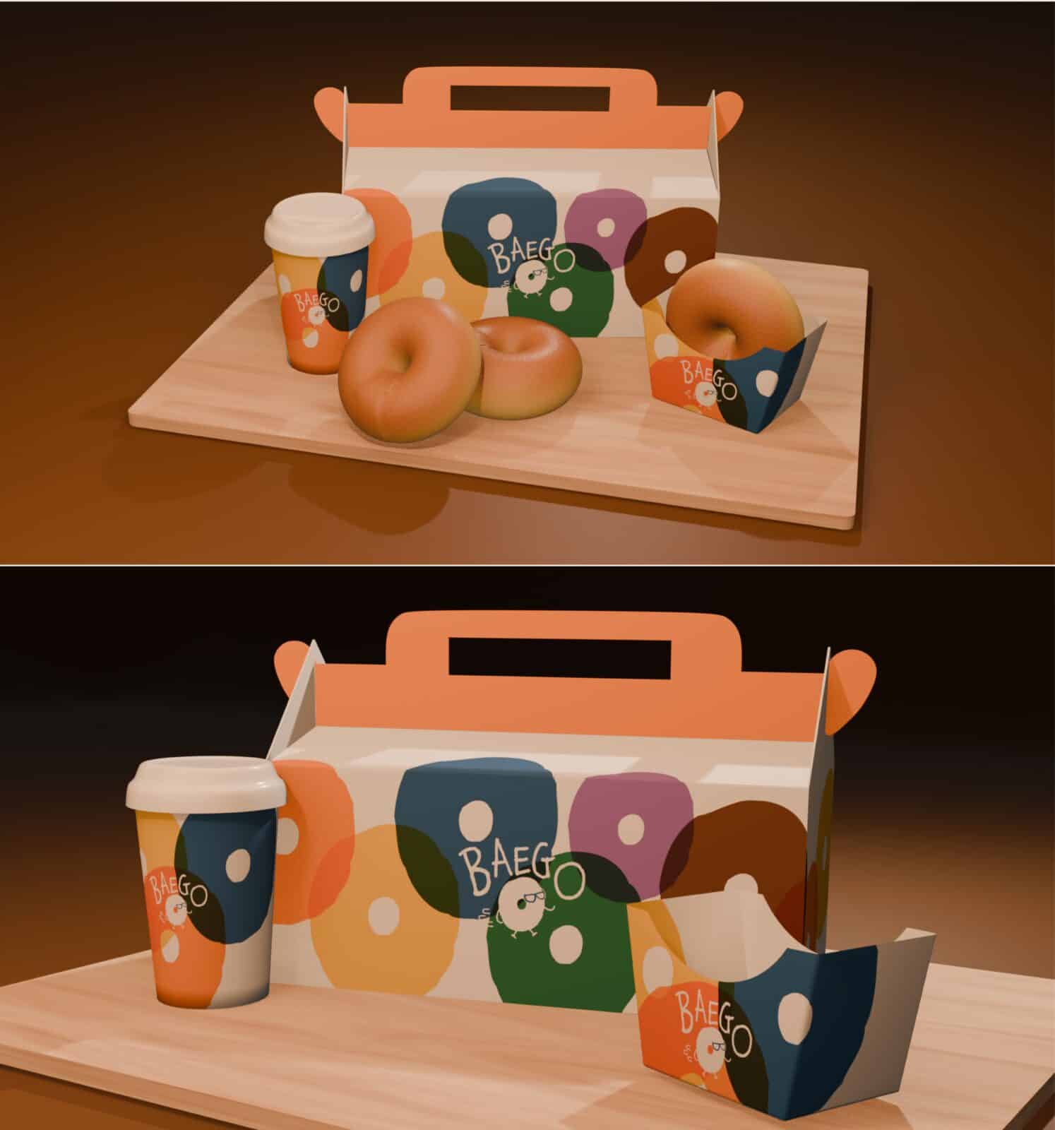 Package design 3D mockup