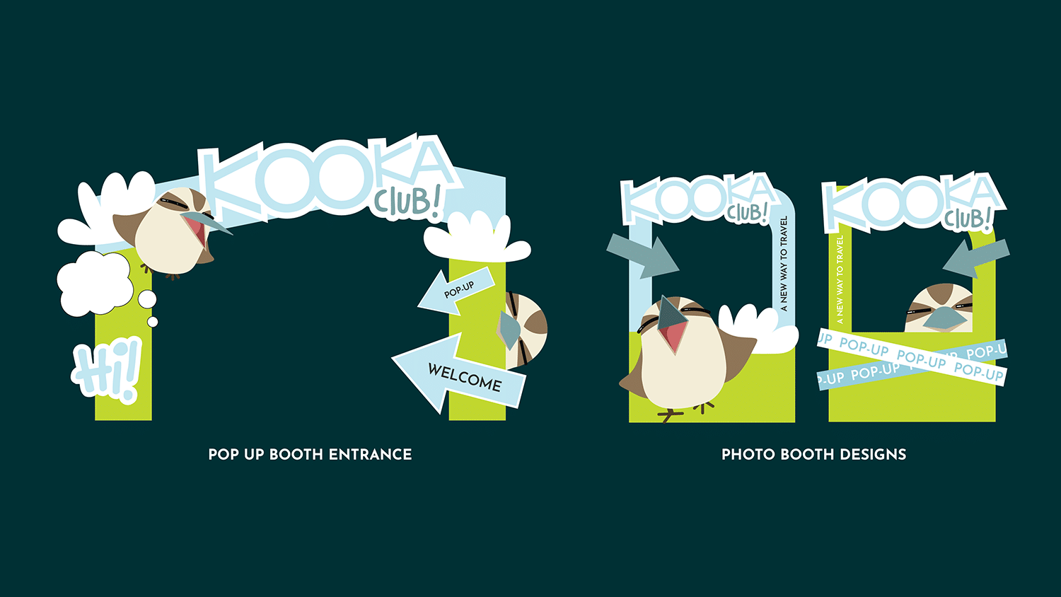 Vector Designs for a KOOKA pop up booth