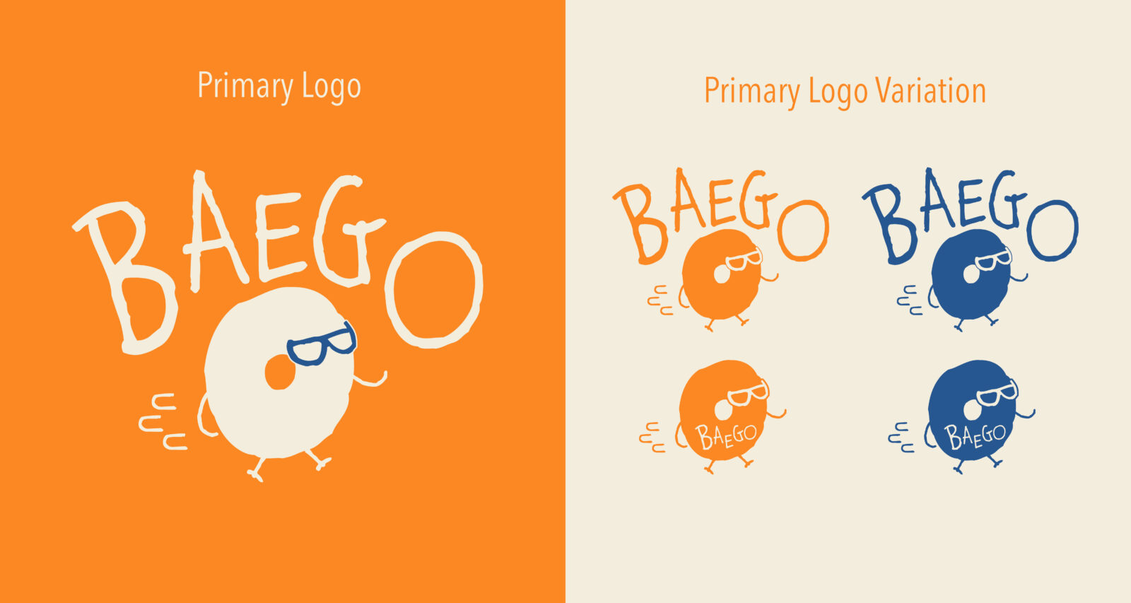 BAEGO Primary logo, logo variation
