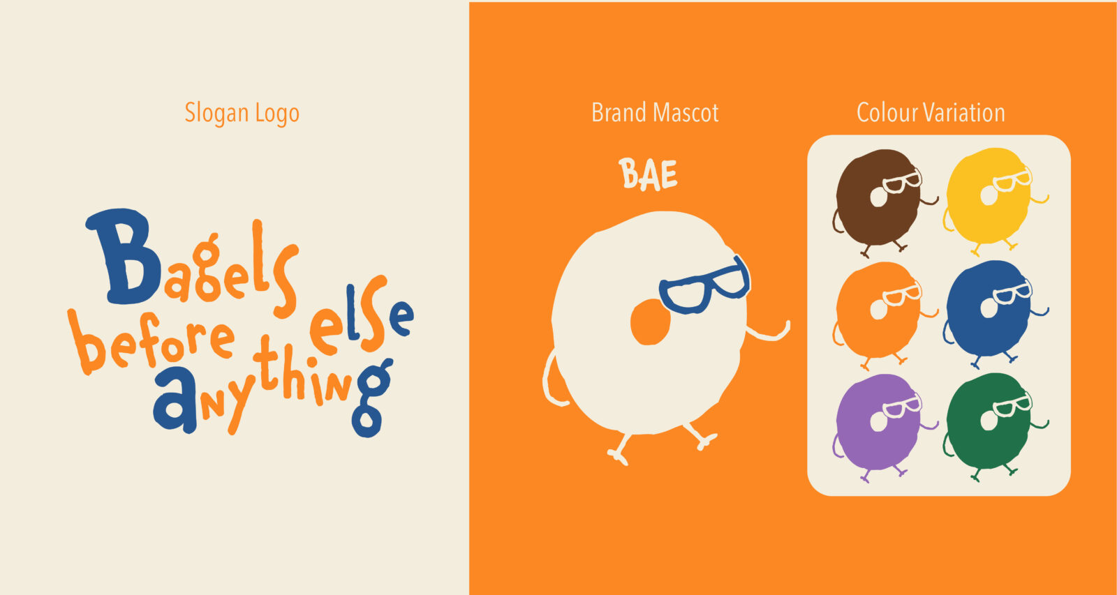 BAEGO slogan logo and mascot