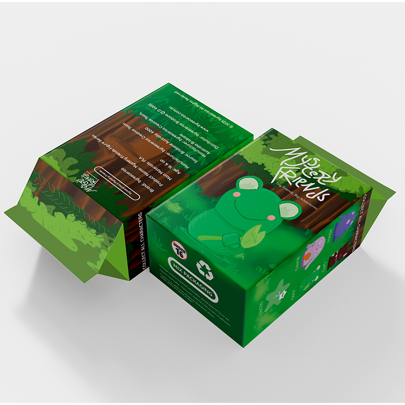 Sticker Packeging Blind Box Mystery Friends: A Blindbox Packaging Project - Visual Communication